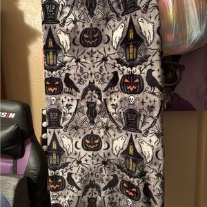 Halloween Themed Blanket with Ghosts and Pumpkins